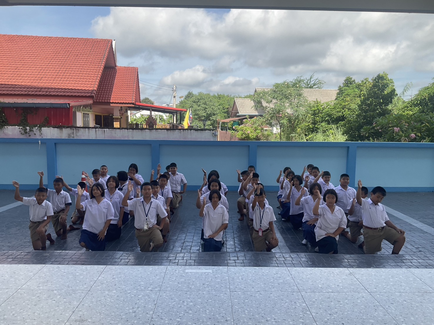 การแสดงท่าทางประกอบเพลงปลุกใจ สำหรับนักเรียนชั้นประถมศึกษาปีที่ 5
